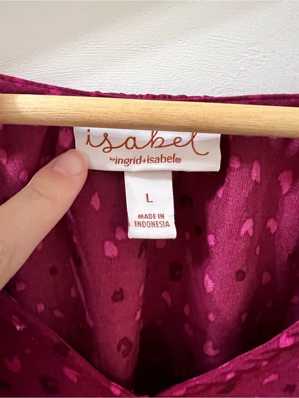 Ingrid and Isabel Pink Heart Valentine’s Day Maternity Blouse - Picture 2 of 5